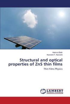 Paperback Structural and Optical Properties of Zns Thin Films Book