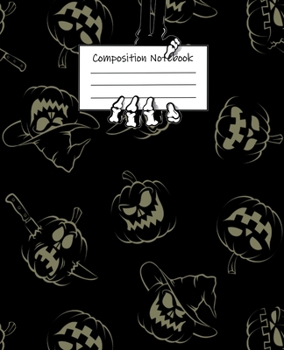 Halloween Abstract Pattern Volume 11 Wide Ruled Journal: 110 Blank Lined Wide Ruled (7.5 x 9.25) Pages to Jot Down Your Thoughts
