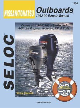 Paperback Nissan/Tohatsu Outboards 1992-2009 Repair Manual Book