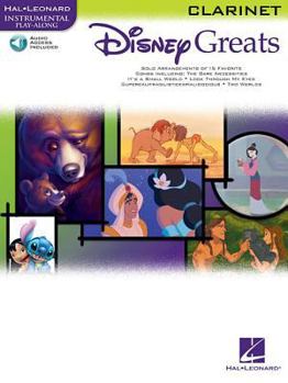 Paperback Disney Greats for Clarinet Instrumental Play-Along Pack Book/Online Audio [With CD (Audio)] Book