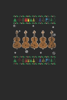 Christmas Cello: Dotted Bullet Notebook (6" x 9" - 120 pages) ~ Christmas Themed Notebook for Daily Journal, Diary, and Gift