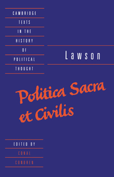 Hardcover Lawson: Politica Sacra Et Civilis Book