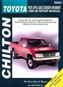 Paperback Toyota Pick-Ups, Land Cruiser, and 4 Runner, 1989-96 Book