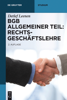 Paperback BGB Allgemeiner Teil: Rechtsgeschäftslehre [German] Book