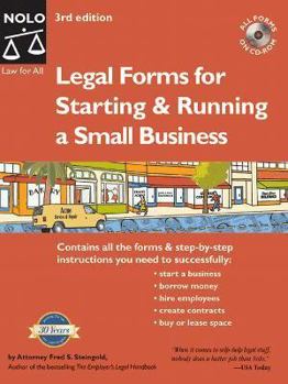 Paperback Legal Forms for Starting & Running a Small Business Book