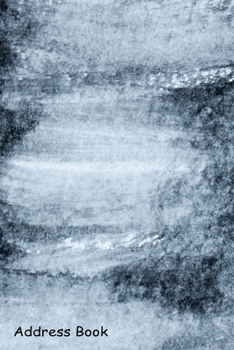 Paperback Address Book: For Contacts, Addresses, Phone, Email, Note, Emergency Contacts, Alphabetical Index With Abstract black and white wate Book