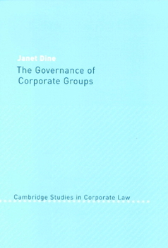 Hardcover The Governance of Corporate Groups Book