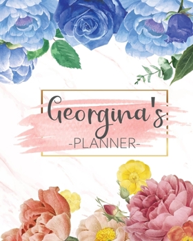 Georgina's Planner: Monthly Planner 3 Years January - December 2020-2022 | Monthly View | Calendar Views Floral Cover - Sunday start