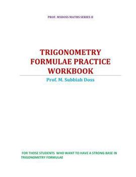 Paperback Trigonometry Formulae Practice Workbook Book