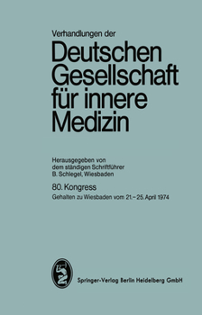 Paperback 80. Kongreß: Wiesbaden, 21.-25. April 1974 [German] Book