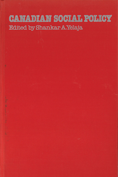 Hardcover Canadian Social Policy Book