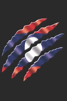 Paperback Laos Notebook: Laos Notebook - college book - diary - journal - booklet - memo - composition book - 120 sheets - Dot Grid paper 6x9 i Book