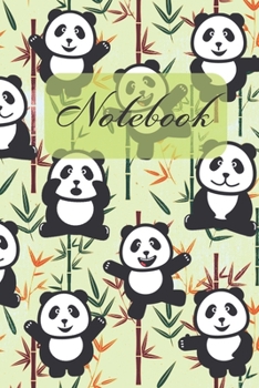 Notebook: Cute Giant Panda And Bambusoideae - Diary / Notes / Track / Log / Journal , Book Gifts For Women Men Kids Teens Girls Boys 6x9" 120 Pages (Lovely Panda Notebook)