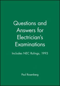 Paperback Questions and Answers for Electrician's Examinations: Includes NEC Rulings, 1993 Book