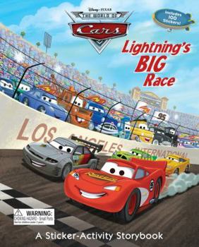 Hardcover Lightning's Big Race: A Sticker-Activity Storybook Book