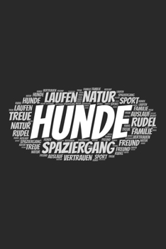 Paperback Hunde: Notizblock - Notizbuch - DIN A5, 120 Seiten - Liniert, Lined, Linien - Notizen, Termine, Planer, Tagebuch, Organisatio [German] Book