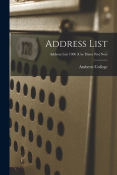 Address List; Address list 1906