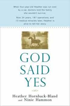 Hardcover God Said Yes Book