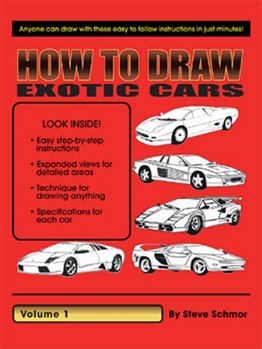 Paperback How to Draw Exotic Cars: Volume 1 Book