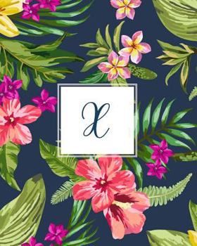 Paperback X: Tropical Floral, 150 Pages, 8" x 10" Book