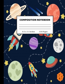 Paperback Composition Notebook: Pretty Wide Ruled Paper Notebook Journal - Wide Blank Lined Workbook for Teens Kids Students Girls for Home School Col Book