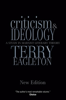 Paperback Criticism and Ideology: A Study in Marxist Literary Theory Book