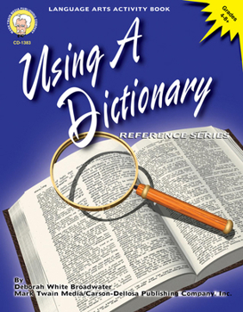 Paperback Using a Dictionary, Grades 4 - 8 Book