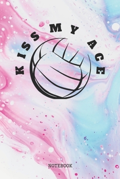 Paperback Notebook: Funny I Love Volleyball Game Sport Training Planner / Organizer / Lined Notebook (6" x 9") Book