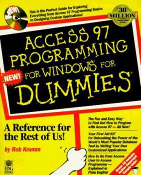 Paperback Access 97 Programming for Windows for Dummies Book