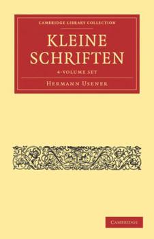 Paperback Kleine Schriften 4 Volume Paperback Set [German] Book