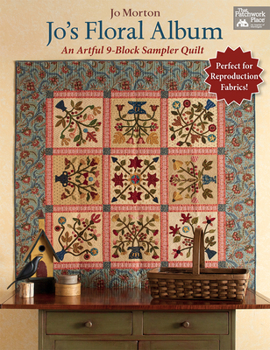 Paperback Jo's Floral Album: An Artful 9-Block Sampler Quilt Book