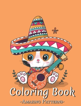 Paperback Coloring Book: An Adult Coloring Book Featuring Enchanting For Stress Relief And Relaxation, Skull, Unicorn, Cats, Dog Design ( cute- Book