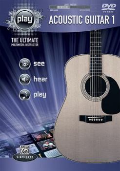 Hardcover Alfred's Play Acoustic Guitar 1: The Ultimate Multimedia Instructor, DVD Book