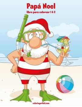 Paperback Papá Noel libro para colorear 1 & 2 [Spanish] Book