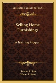 Paperback Selling Home Furnishings: A Training Program Book