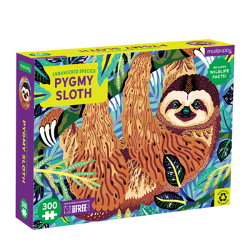 Misc. Pygmy Sloth Endangered Species 300 Piece Puzzle Book