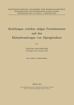 Paperback Beziehungen Zwischen Einigen Formelementen Und Den Kleinschwankungen Von Alpengletschern [German] Book