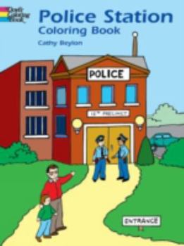 Paperback Police Station Coloring Book (Dover Coloring Books) Book