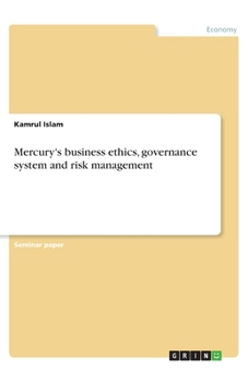 Paperback Mercury's business ethics, governance system and risk management Book