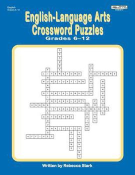 Paperback English-Language Arts Crossword Puzzles Grades 6-12 Book