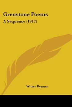 Paperback Grenstone Poems: A Sequence (1917) Book