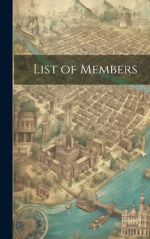 Hardcover List of Members Book
