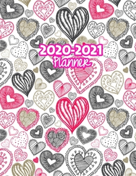 2020-2021 Planner: Two Year Calendar Organizer and Goal Journal | January 2020 - December 2021 Daily, Weekly and Monthly Planner Book with Back Sticker Expression Wall for 2 Years | Design Code 979889