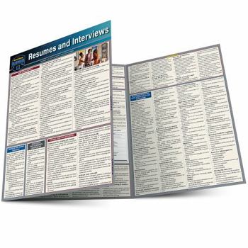 Paperback Resumes & Interviews: A Quickstudy Laminated Reference Guide Book