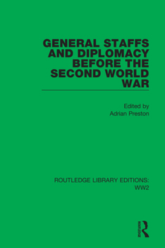 Paperback General Staffs and Diplomacy before the Second World War Book