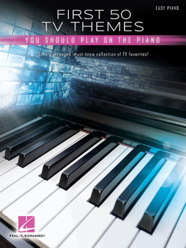 Paperback First 50 TV Themes You Should Play on Piano Book