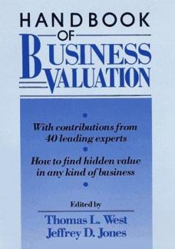 Hardcover Handbook of Business Valuation Book