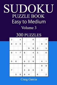 Paperback 300 Easy to Medium Sudoku Puzzle Book