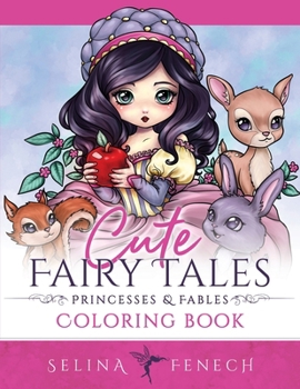 Paperback Cute Fairy Tales, Princesses, and Fables Coloring Book