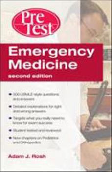 Paperback Emergency Medicine PreTest Self-Assessment and Review, Second Edition (PreTest Clinical Medicine) Book